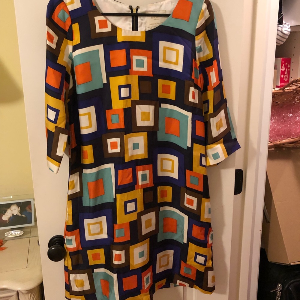 Colorful Kate Spade scoop neck dress